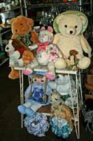 teddy bears and dolls
